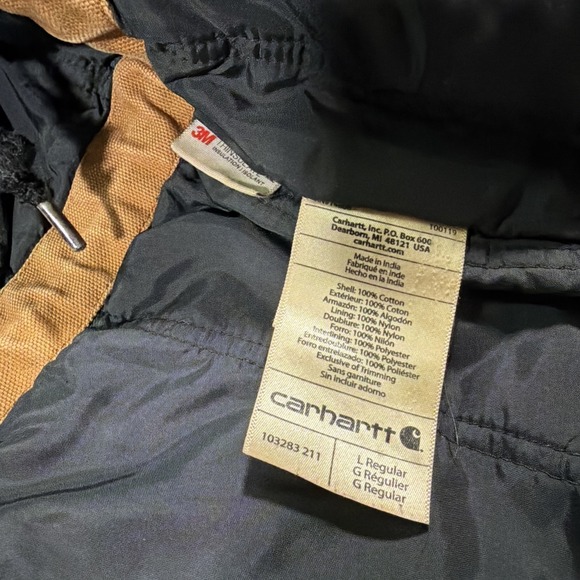 Vintage Distressed Carhartt Full Swing Jacket Super Faded Size Large Patchwork - Picture 9 of 16